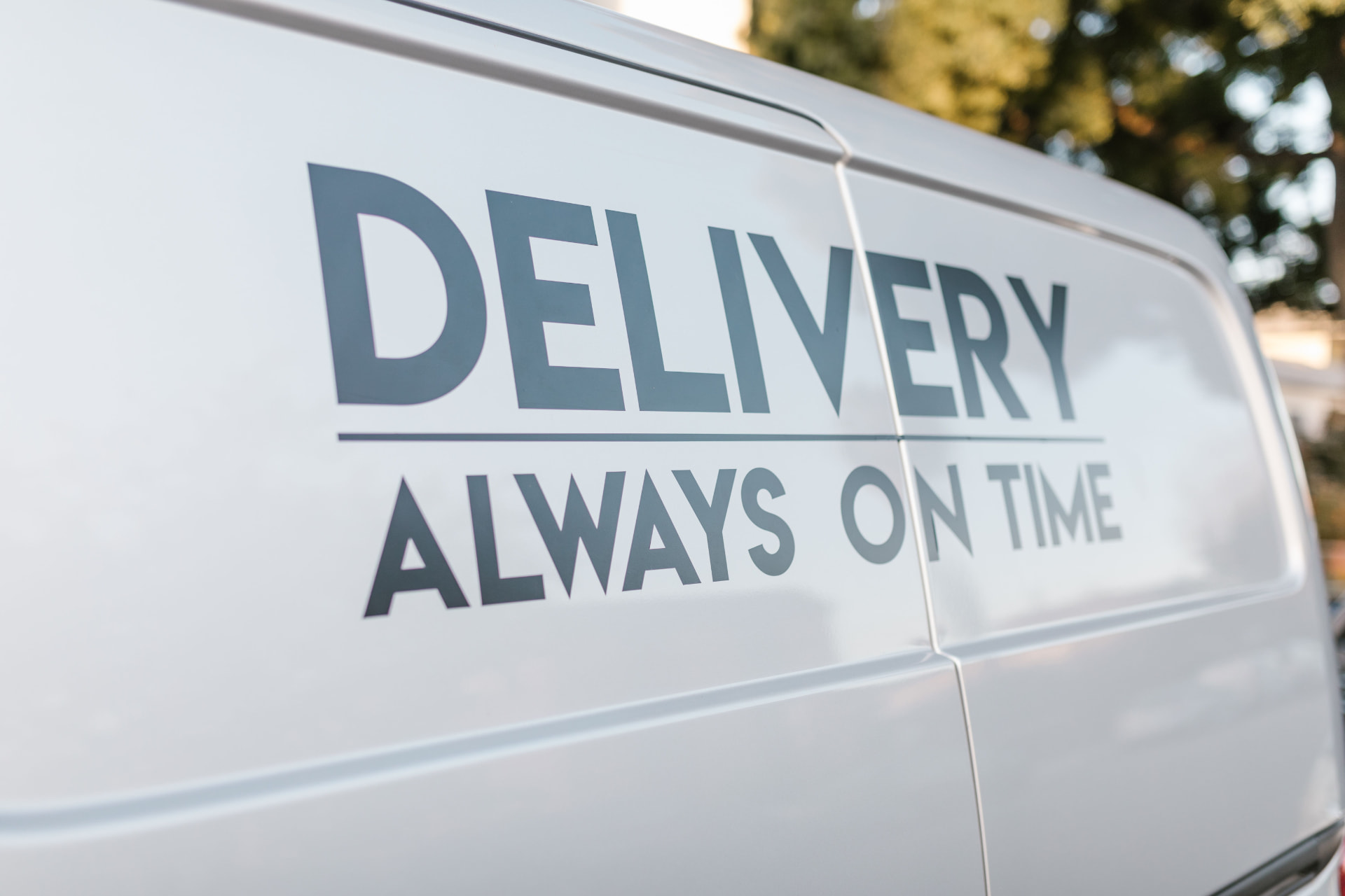 A delivery van ready for on-time local service
