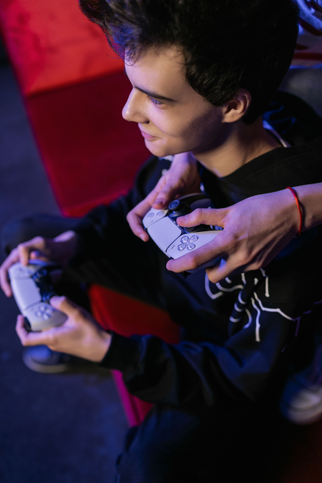 Players enjoying a console game